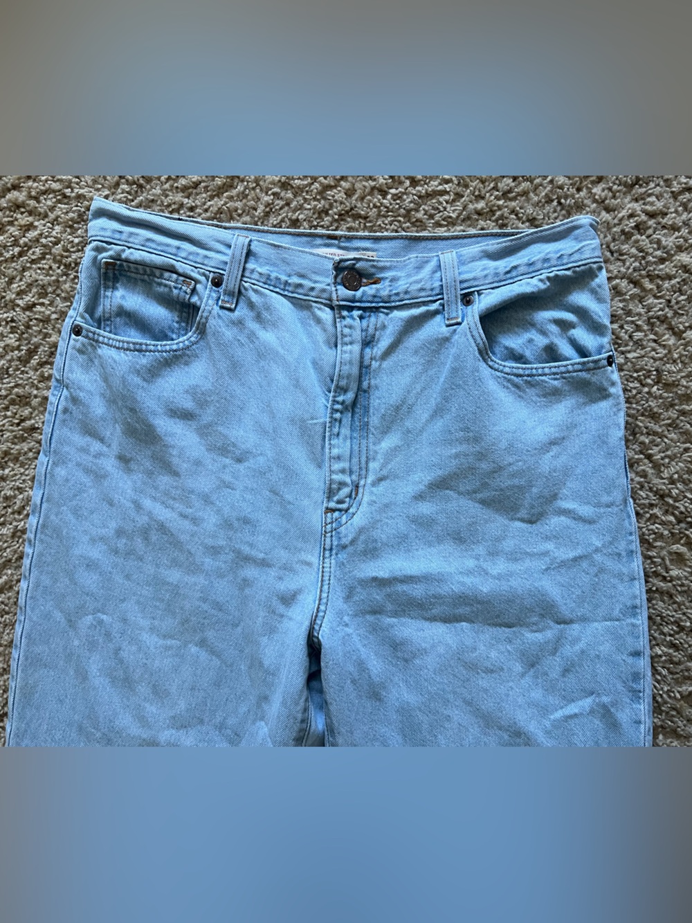 Levi’s High Waisted Light Blue Wash Straight Jeans 32 - Picture 5 of 12